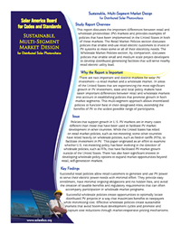 A thumbnail image of the report 'Sustainable, Multi-Segment Market Design for Distributed Solar Photovoltaics' front page.