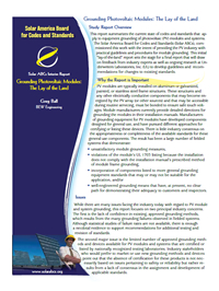 Image of Photovoltaic Cell Procurement one-page summary