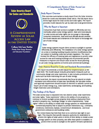Image of Solar Access one-page summary